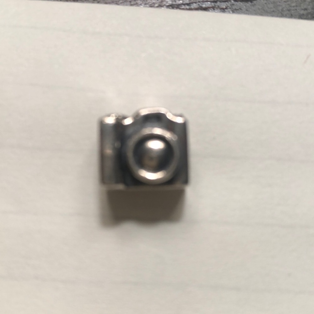 Pandora retired sterling silver camera.